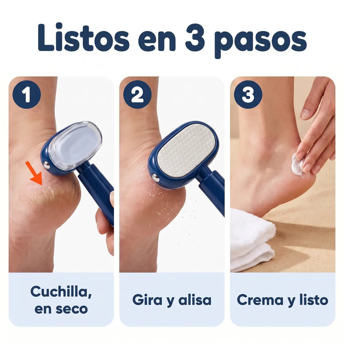 Listos en 3 pasos